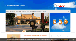 Desktop Screenshot of cdu-einbeck.de